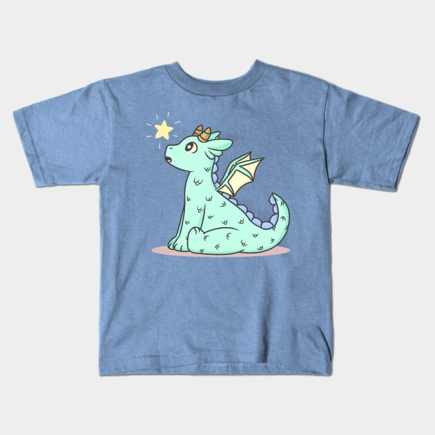 Baby dragon Kids T-Shirt by KammyBale